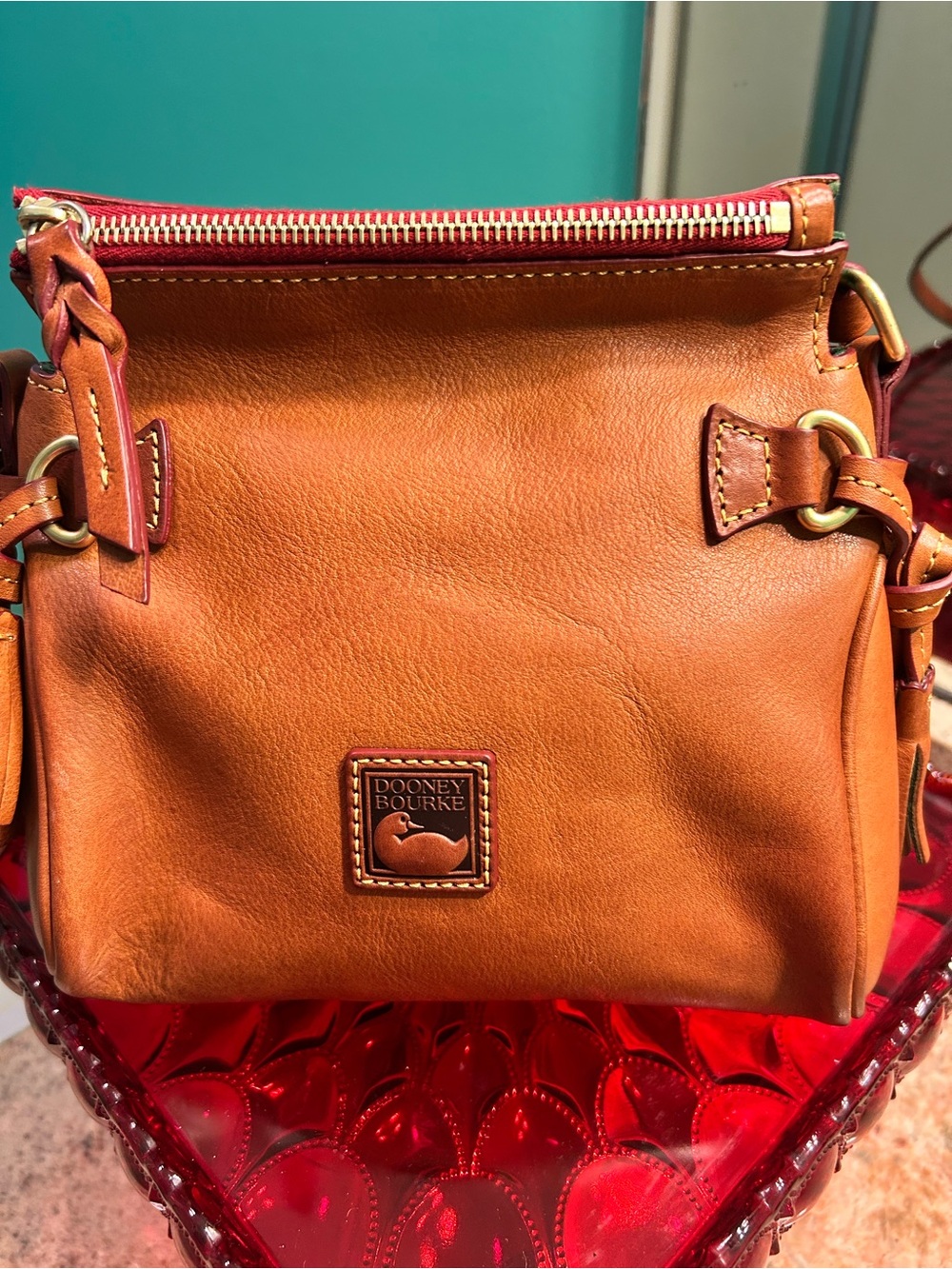Dooney & Bourke Natural Leather Mini Hobo - Picture 2 of 7